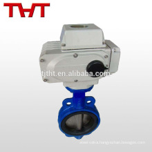 DI disc electric Wafer motorised butterfly valve